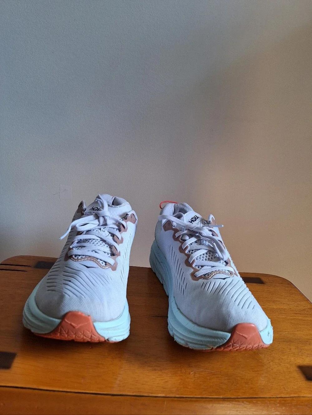 HOKA Rincon 3 Women's White Blue Glass Size 8.5B